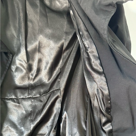 Bebe Black Double-Breasted Trench Coat - Picture 4 of 9